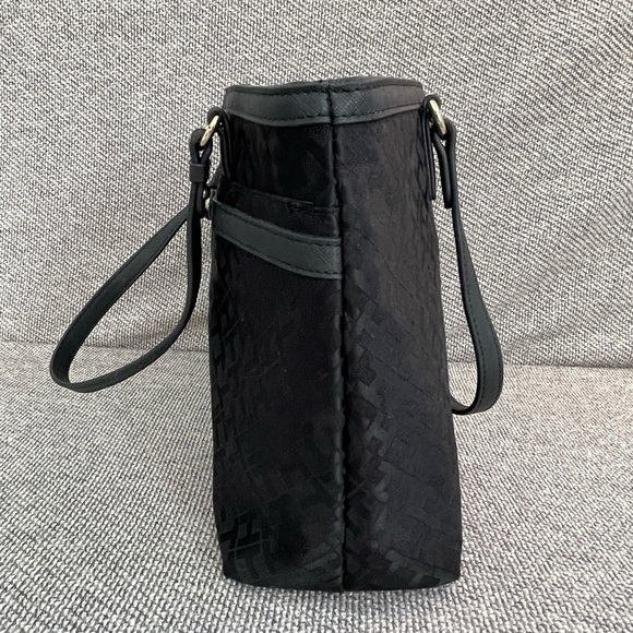 Tommy Hilfiger Black Tote with Gold Hardware - Picture 14 of 16